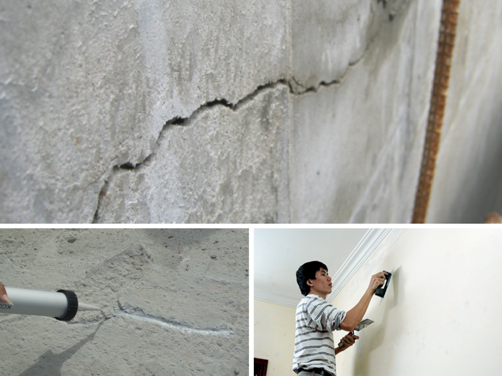 Những giải pháp xử lý vết nứt trên tường nhà nhanh chóng, đơn giản